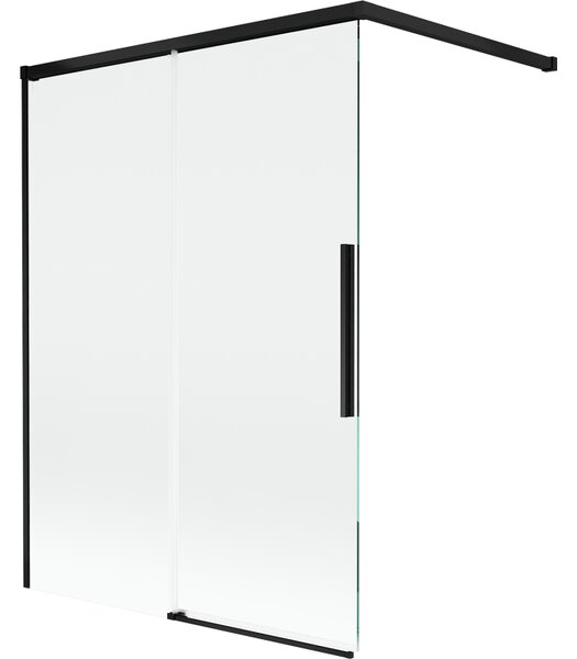 Mexen Rox, paravan de baie glisant cu 2 aripi 120 x 150 cm, sticlă transparentă de 8 mm, profil negru mat, 8C9-120-003-70-00