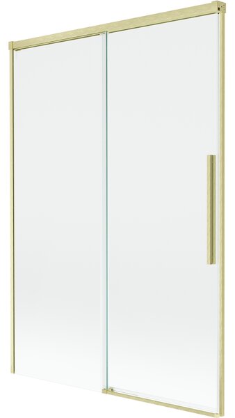 Mexen Rox, paravan de baie glisant cu 2 aripi 120 x 150 cm, sticlă transparentă de 8 mm, profil auriu mat, 8C9-120-001-55-00