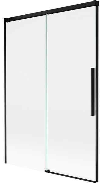 Mexen Rox, paravan de baie glisant cu 2 aripi 120 x 150 cm, sticlă transparentă de 8 mm, profil negru mat, 8C9-120-001-70-00