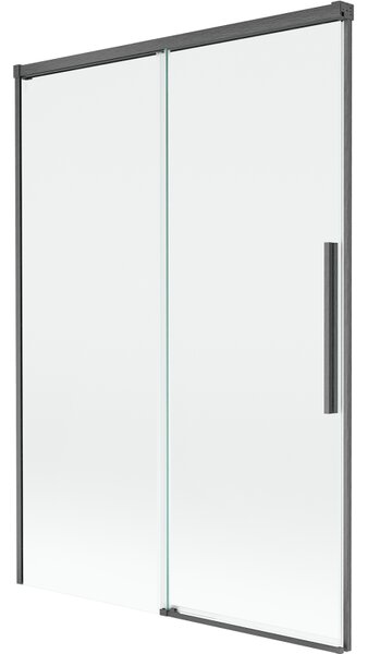 Mexen Rox, paravan de baie glisant cu 2 aripi 120 x 150 cm, sticlă transparentă de 8 mm, profil grafit periat, 8C9-120-001-66-00