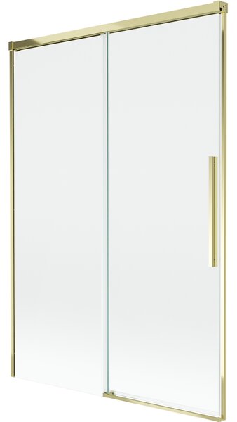 Mexen Rox, paravan de baie glisant cu 2 aripi 120 x 150 cm, sticlă transparentă de 8 mm, profil auriu strălucitor, 8C9-120-001-50-00