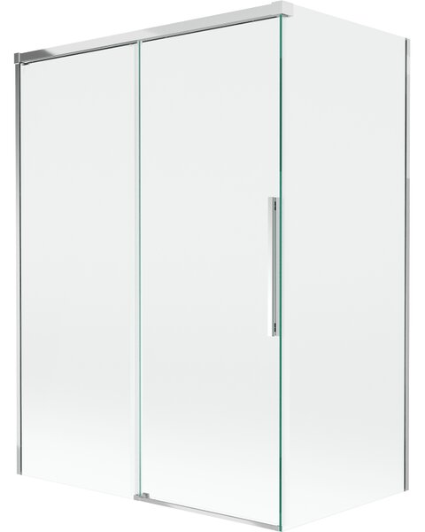Mexen Rox, paravan de baie glisant cu 2 aripi 120 + 70 x 150 cm, sticlă transparentă de 8 mm, profil cromat, 8C9-120-070-01-00