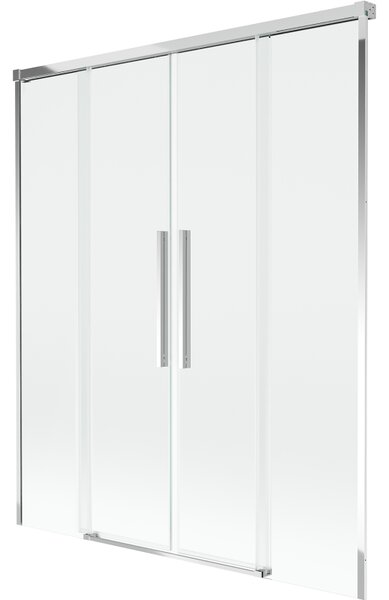 Mexen Rox, paravan de baie glisant cu 2 aripi 140 x 150 cm, sticlă transparentă de 8 mm, profil cromat, 8C9-140-002-01-00