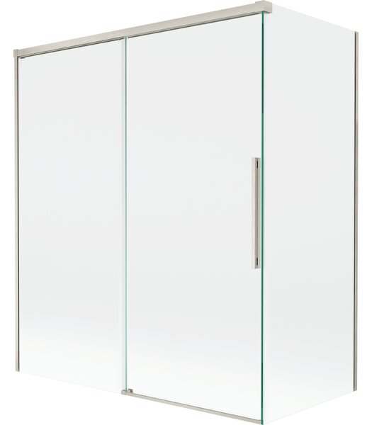 Mexen Rox, paravan de baie glisant cu 2 aripi 140 + 70 x 150 cm, sticlă transparentă de 8 mm, profil din oțel, 8C9-140-070-97-00