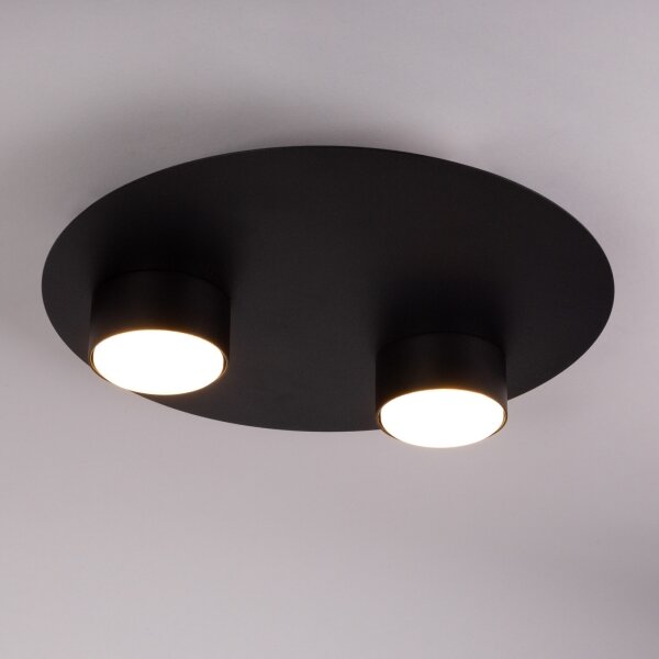 Plafonieră STAR 2xGX53/12W/230V negru