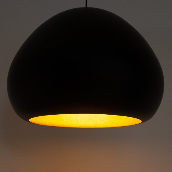 Lustră pe cablu LAVA 1xE27/15W/230V negru/auriu