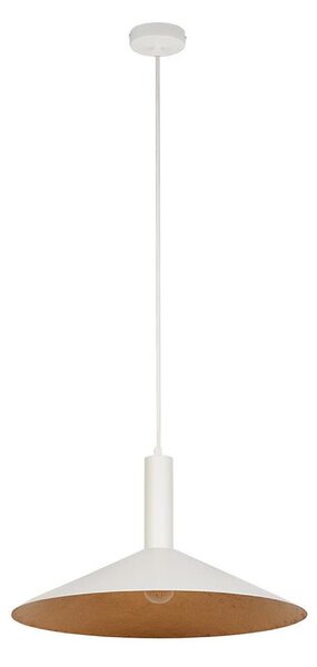 Lustră pe cablu CAPRI 1xE27/15W/230V d. 50 cm alb/cupru