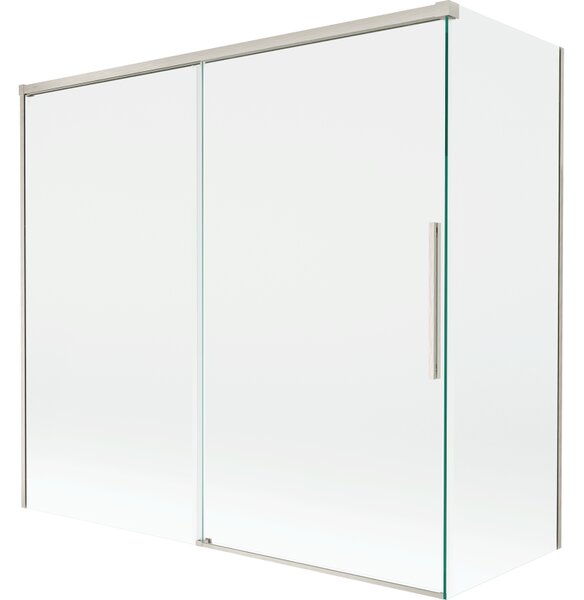 Mexen Rox, paravan de baie glisant cu 2 aripi 160 + 80 x 150 cm, sticlă transparentă de 8 mm, profil din oțel, 8C9-160-080-97-00