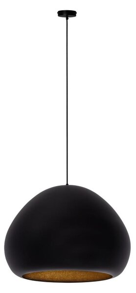 Lustră pe cablu LAVA 1xE27/15W/230V negru/auriu