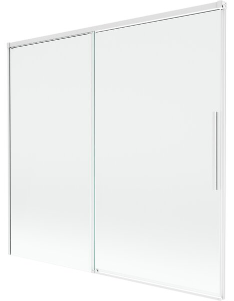 Mexen Rox, paravan de baie glisant cu 2 aripi 170 x 150 cm, sticlă transparentă de 8 mm, profil alb, 8C9-170-001-20-00