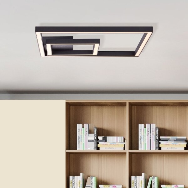 Plafonieră LED Brilliant QUON LED/24W/230V 3000K 40x40 cm negru