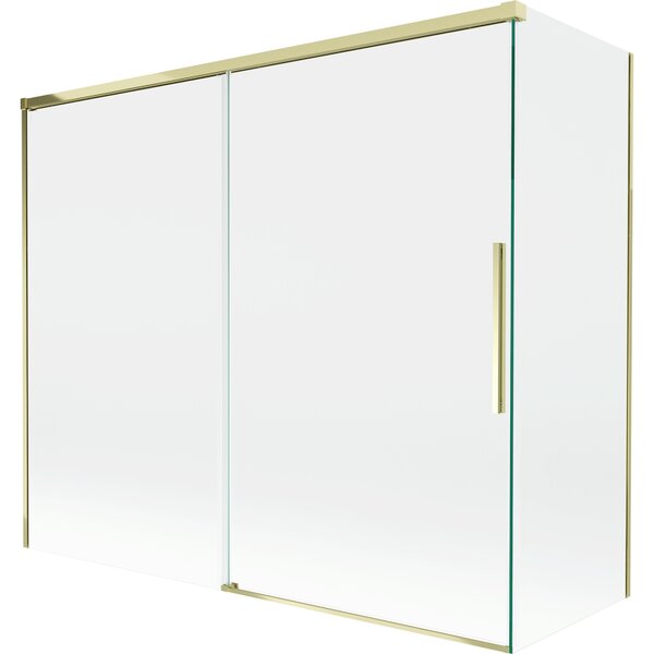 Mexen Rox, paravan de baie glisant cu 2 aripi 180 + 80 x 150 cm, sticlă transparentă de 8 mm, profil auriu lucios, 8C9-180-080-50-00