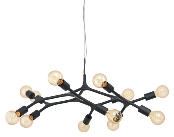 Eglo 98347 - Lustră pe cablu BOCADELLA 12xE27/60W/230V
