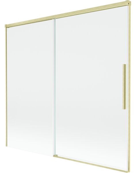 Mexen Rox, paravan de baie glisant cu 2 aripi 170 x 150 cm, sticlă transparentă de 8 mm, profil auriu mat, 8C9-170-001-55-00