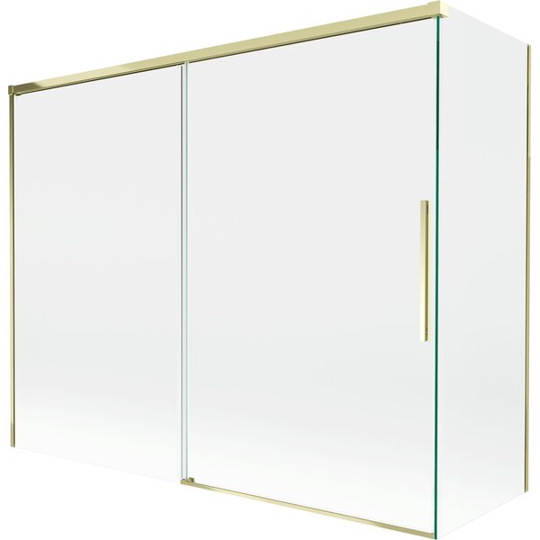 Mexen Rox, paravan de baie glisant cu 2 aripi 190 + 80 x 150 cm, sticlă transparentă de 8 mm, profil auriu lucios, 8C9-190-080-50-00