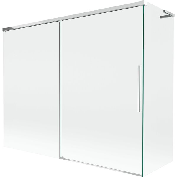 Mexen Rox, paravan de baie cu 2 aripi, tip L, 190 + 80 x 150 cm, sticlă transparentă de 8 mm, profil cromat, 8C9L-190-080-01-00