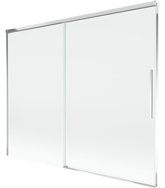 Mexen Rox, paravan de baie glisant cu 2 aripi 190 x 150 cm, sticlă transparentă de 8 mm, profil cromat, 8C9-190-001-01-00