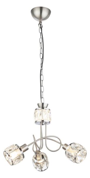 Globo 54356-3H - LED Lustră pe lanț KRIS 3xE14/40W/230V + LED/5W