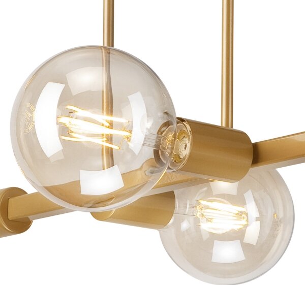 Lustră pe tijă ASTRID 4xE27/60W/230V aurie