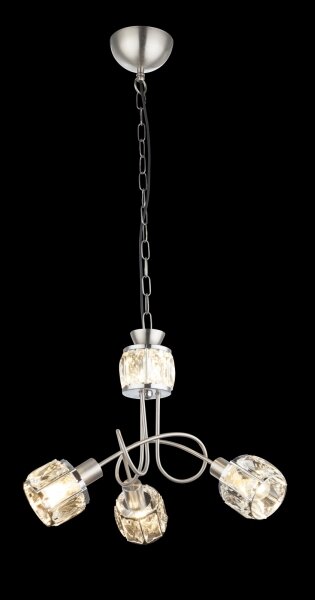 Globo 54356-3H - LED Lustră pe lanț KRIS 3xE14/40W/230V + LED/5W