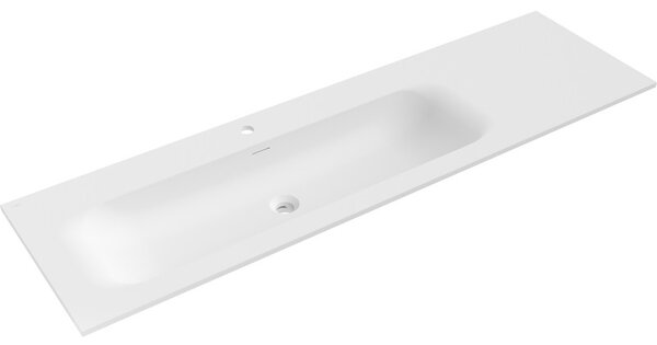 Lavoar de blat Mexen Vela, stânga, 161 × 46,5 cm, alb mat, 25231601L