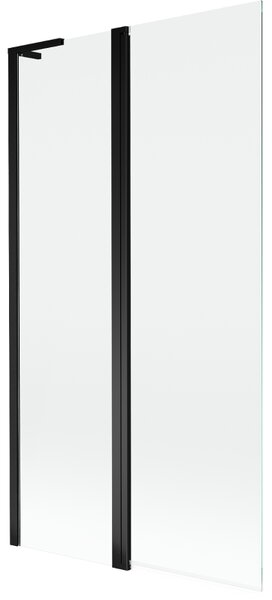 Mexen Mist L, paravan de baie cu 2 aripi 100 x 150 cm, sticlă transparentă, profil negru, 8A9L-100-011-70-00