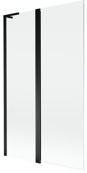 Mexen Mist L, paravan de baie cu 2 aripi 110 x 150 cm, sticlă transparentă, profil negru, 8A9L-110-011-70-00