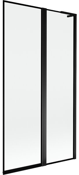Mexen Mist L, paravan de baie cu 2 aripi, dreapta 100 x 150 cm, ramă neagră, negru - 8A9L-100-011-70-70-P