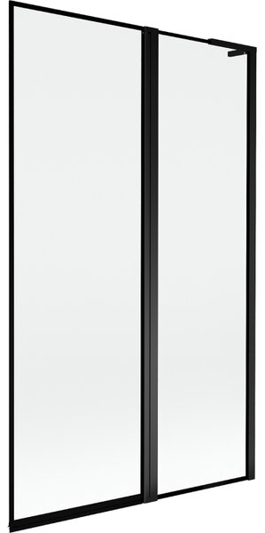 Mexen Mist L, paravan de baie cu 2 aripi, dreapta 110 x 150 cm, ramă neagră, negru - 8A9L-110-011-70-70-P