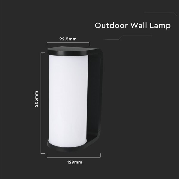 Aplică LED de exterior LED/12W/230V 3000/4200/6500K IP65 negru