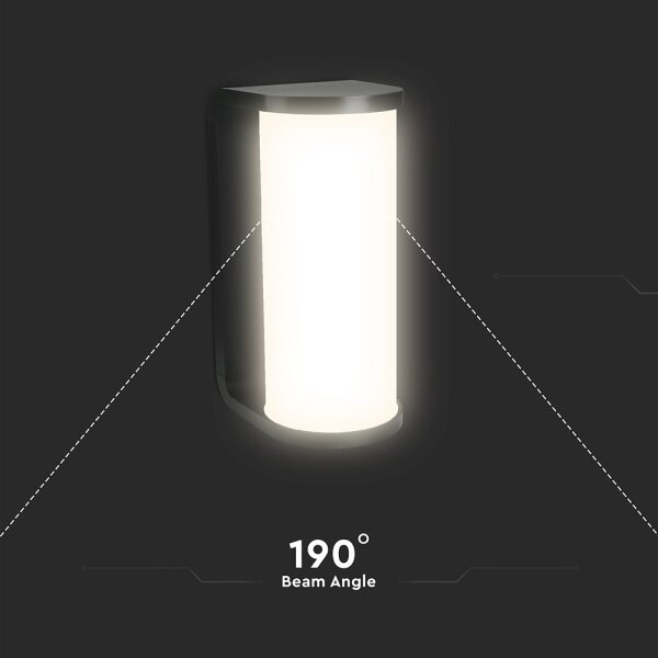 Aplică LED de exterior LED/12W/230V 3000/4200/6500K IP65 negru