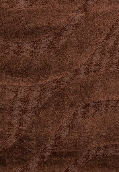Set 2 Covorase antiderapante de baie, Model Symphony 2599, Maro 60 x 100/50 x 60