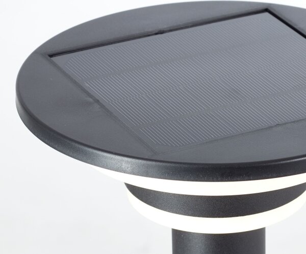 Lampă LED solară cu senzor Brilliant GARVINA LED/3W/3,7V 85 cm IP44 negru