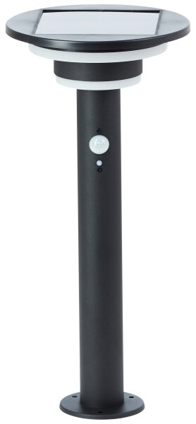 Lampă LED solară cu senzor Brilliant GARVINA LED/3W/3,7V 45 cm IP44 negru