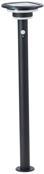 Lampă LED solară cu senzor Brilliant GARVINA LED/3W/3,7V 85 cm IP44 negru
