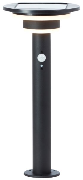 Lampă LED solară cu senzor Brilliant GARVINA LED/3W/3,7V 45 cm IP44 negru
