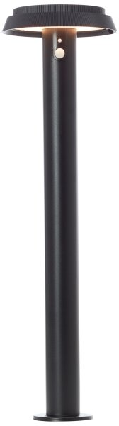 Lampă LED solară cu senzor Brilliant ALVERO LED/4W/3,7V 70 cm IP44 negru
