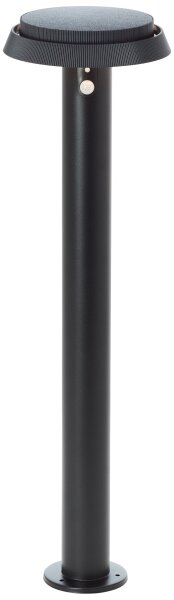 Lampă LED solară cu senzor Brilliant ALVERO LED/4W/3,7V 70 cm IP44 negru