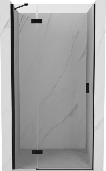 Mexen Mist-H, ușă de duș cu 1 aripă, stânga, 70 cm, sticlă transparentă, profil negru, 8A5-070-000-70-00-L