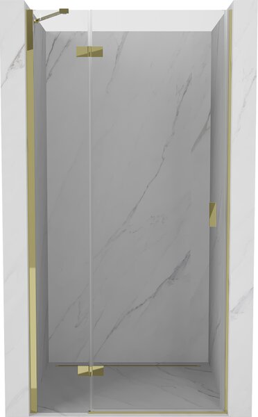 Mexen Mist-H, ușă de duș cu 1 aripă, stânga, 70 cm, sticlă transparentă, profil auriu lucios, 8A5-070-000-50-00-L
