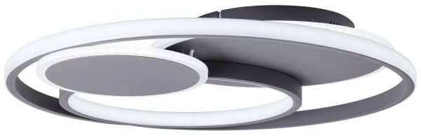 Plafonieră LED dimabilă Brilliant RUNDA LED/50W/230V 3000-6500K negru + telecomandă