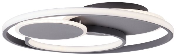 Plafonieră LED dimabilă Brilliant RUNDA LED/50W/230V 3000-6500K negru + telecomandă