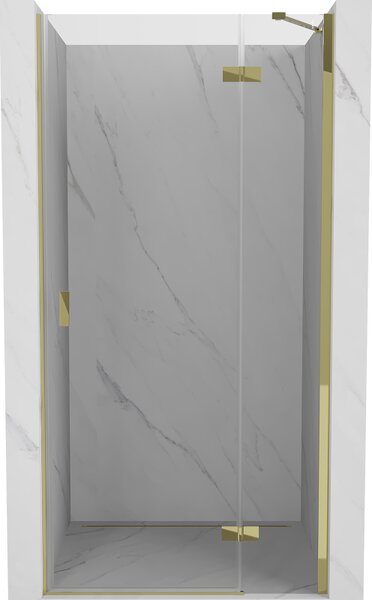 Mexen Mist-H, ușă de duș cu 1 aripă, dreapta 80 cm, sticlă transparentă, profil auriu lucios, 8A5-080-000-50-00-P