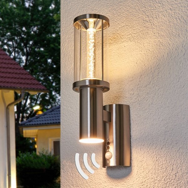 Eglo 94128 - Lampă LED de exterior TRONO STICK cu senzor, 1xGU10/3W + LED/3,7W, IP44