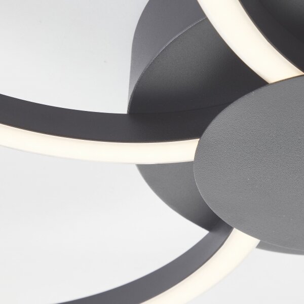 Plafonieră LED Brilliant FICO LED/32W/230V d. 65 cm negru
