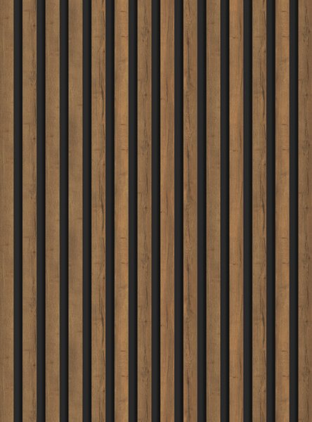Mexen Lam-B, lamele de perete 275 × 31,5 cm, placă HDF 4 mm, stejar moka, S100-275317-2812-074