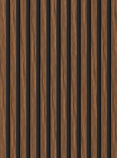 Mexen Lam-B, lamele acustice de perete 275 × 30 cm, placă HDF 4 mm, furnir tehnic, mahon rubiniu, S100-275307-3015-013