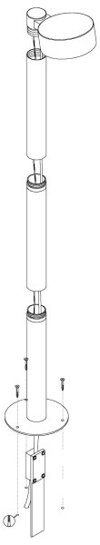 Eglo 98739 - Lampă LED pentru exterior PALOSCO LED/6W/230V IP44