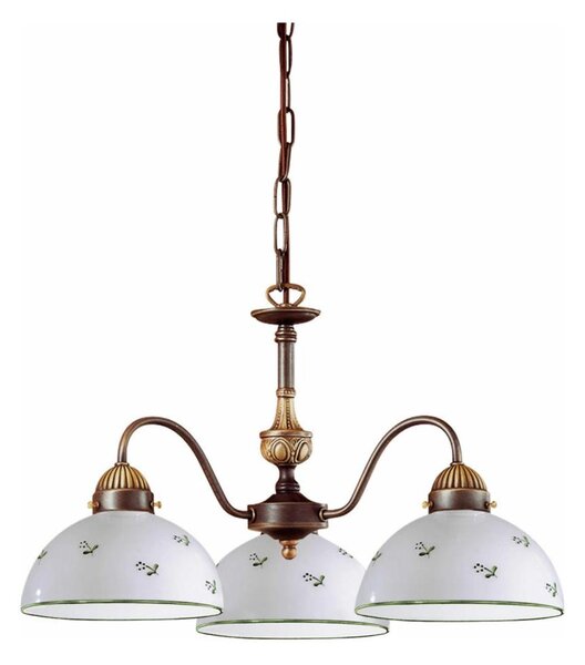 Lustră pe lanț Kolarz 731.83.20 NONNA 3xE27/75W/230V verde