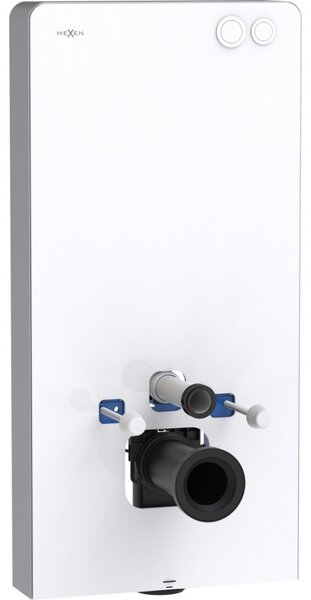 Mexen Tex Air G cadru aplicat pneumatic pentru WC, sticlă albă - 61150A-20